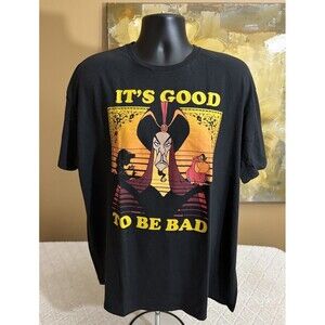 Disney Aladdin It’s Good To Be Dead Jafar Graphic Black Shirt Men’s Size 2XL